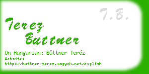 terez buttner business card